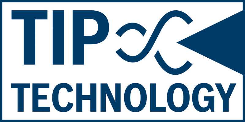 Symbol, Logo, TIP, Technologie, blau, Design
