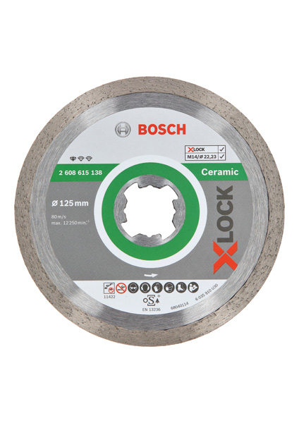 Bosch X-LOCK Diamanttrennscheibe Standard for Ceramic 125 x 22,23 x 1,6 x 7