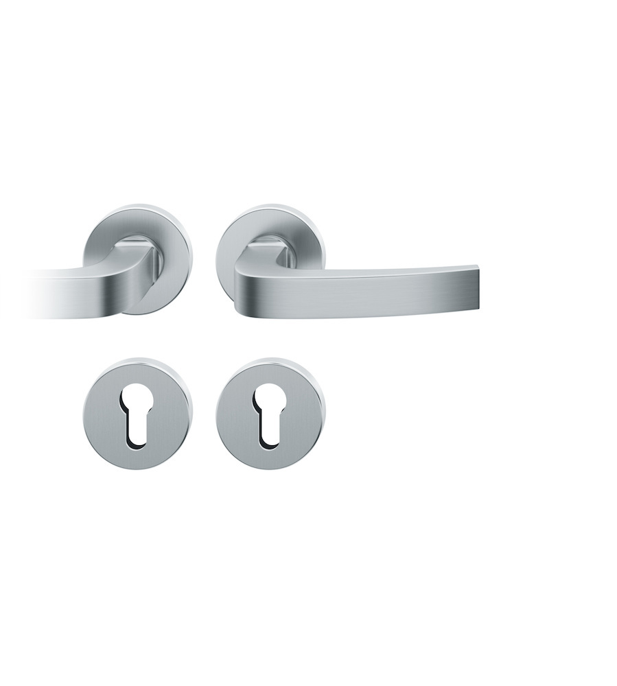 FSB Drückergarnitur mit Rosetten 72 1163, rund, mit Nocken, VK 8, AGL3, Edelstahl