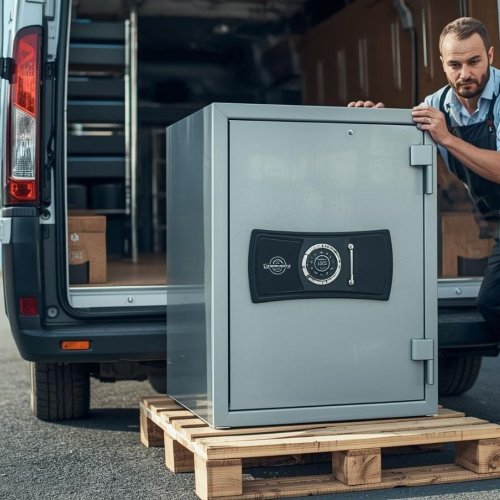 Lieferung Bordsteinkante (150-199 kg Tresorgewicht)