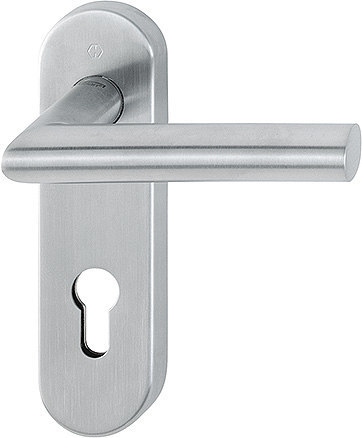 HOPPE FH Drückergarnitur Amsterdam mit Kurzschild FS-E1400/353KH, Edelstahl