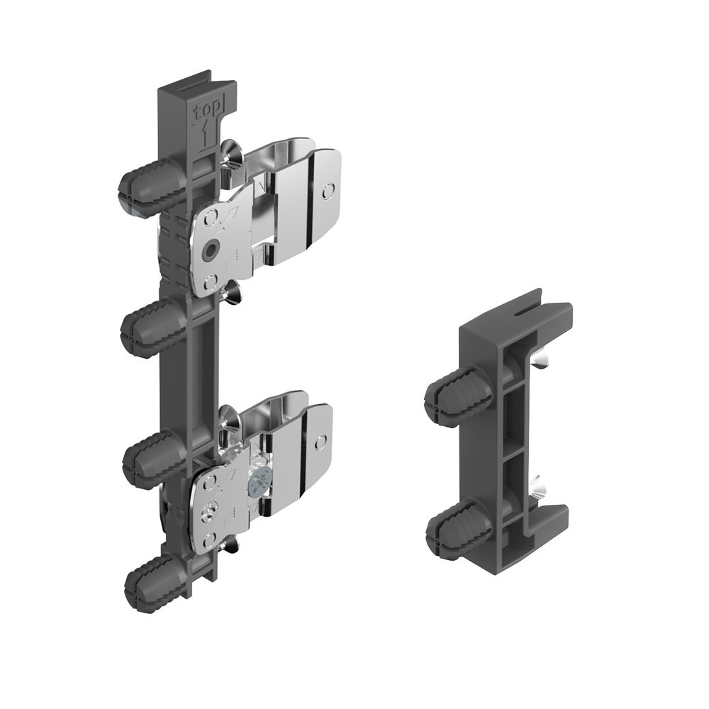 HETTICH Frontbefestigung-Set AvanTech YOU, Zargen, z. Einschlagen, Kunststoff/Stahl