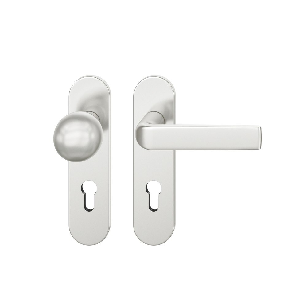 FSB Wechselgarnitur mit Kurzschild 12 1267, ASL, VK 8, oval, mit Nocken, Aluminium