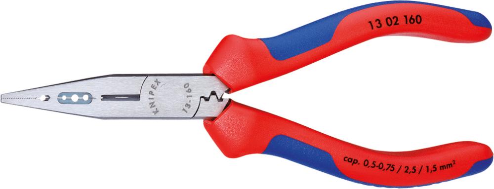 KNIPEX Verdrahtungszange  poliert mit 2-Komponenten-Griffen mm