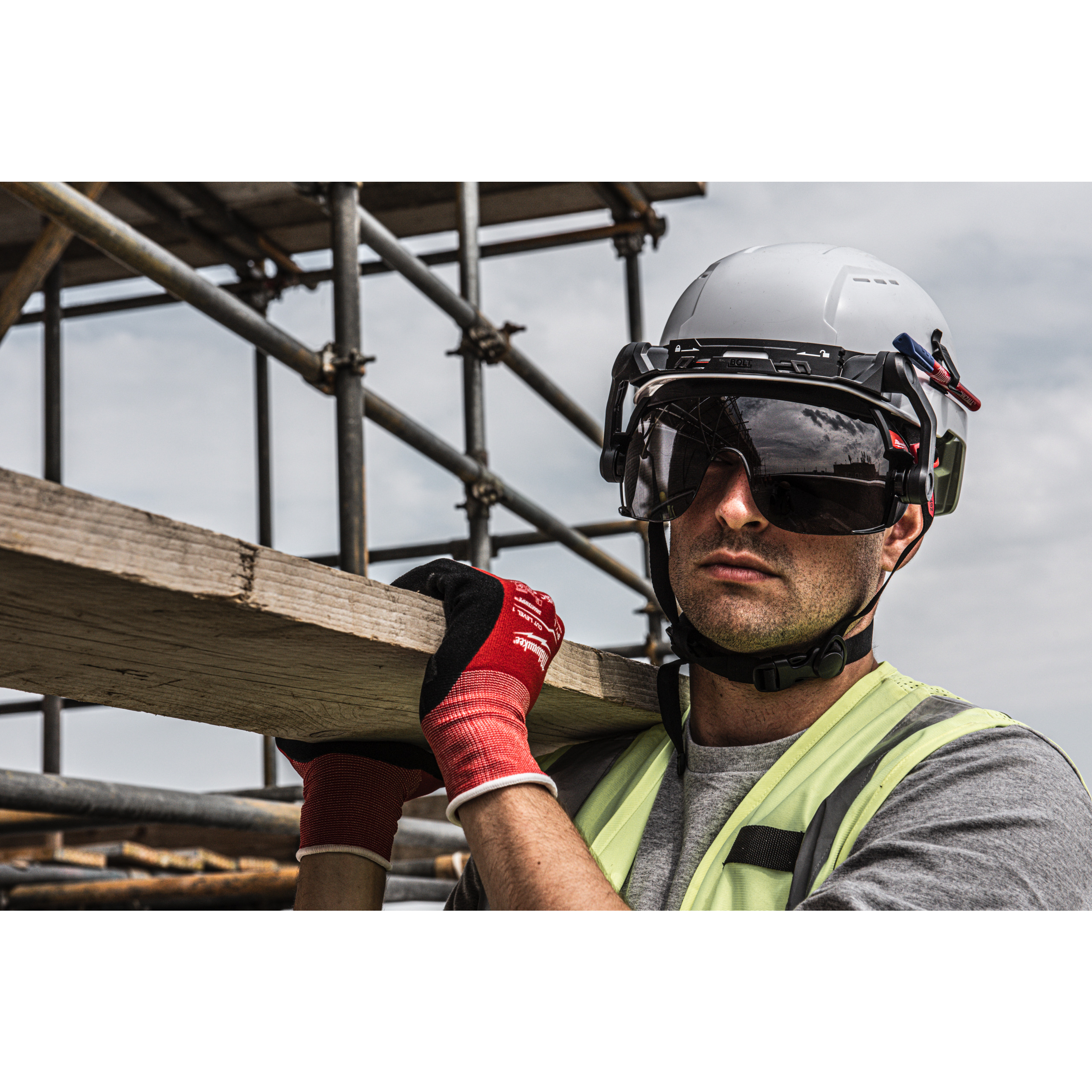 Milwaukee Kompaktvisier getönt, für BOLT 200 Helm Compact Visier