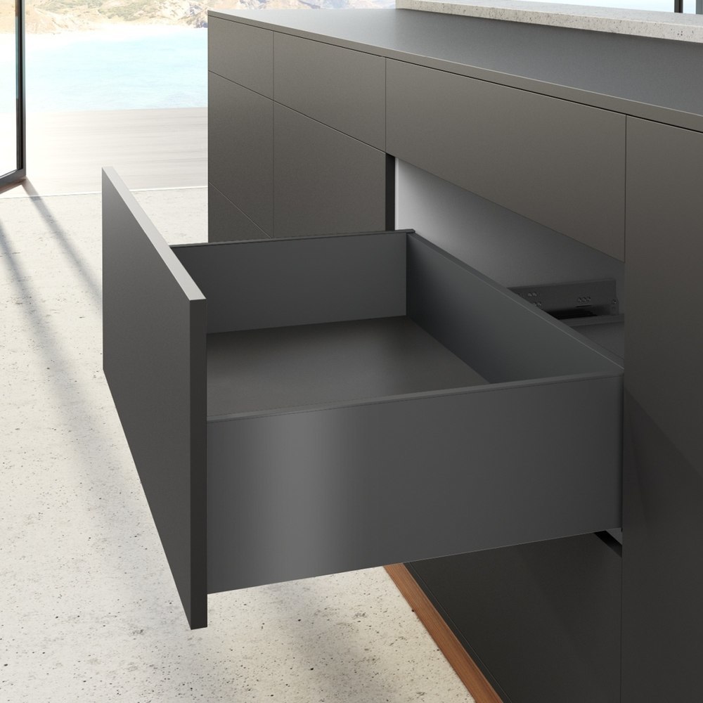 Hettich Möbel-Schubkastenzarge, AvanTech YOU, 270mm, links und rechts, anthrazit