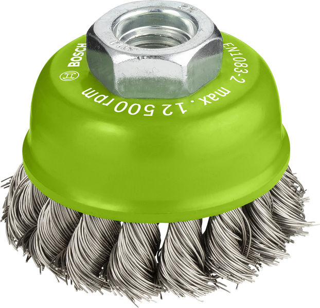 Bosch PRO Stainless Steel heavy Topfbürste, 65 x 0,35 mm, Gewinde
