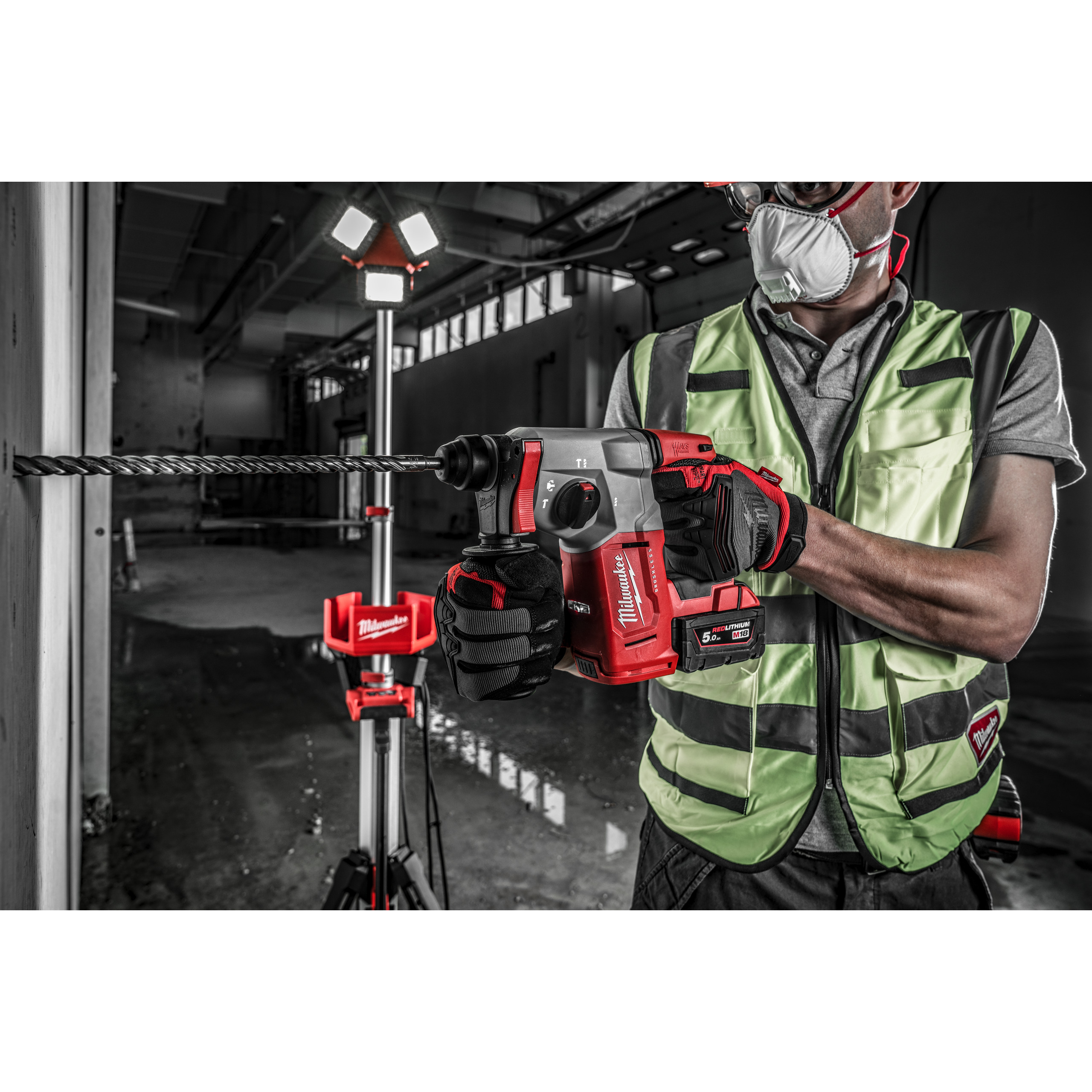 Milwaukee Akku-Kombihammer M18 M18BLH-502X