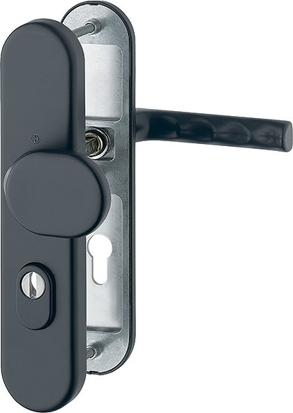 HOPPE Sicherheits-Wechselgarnitur Hamburg FS-86G/3332ZA/3310/1700,LS ov.,15mm