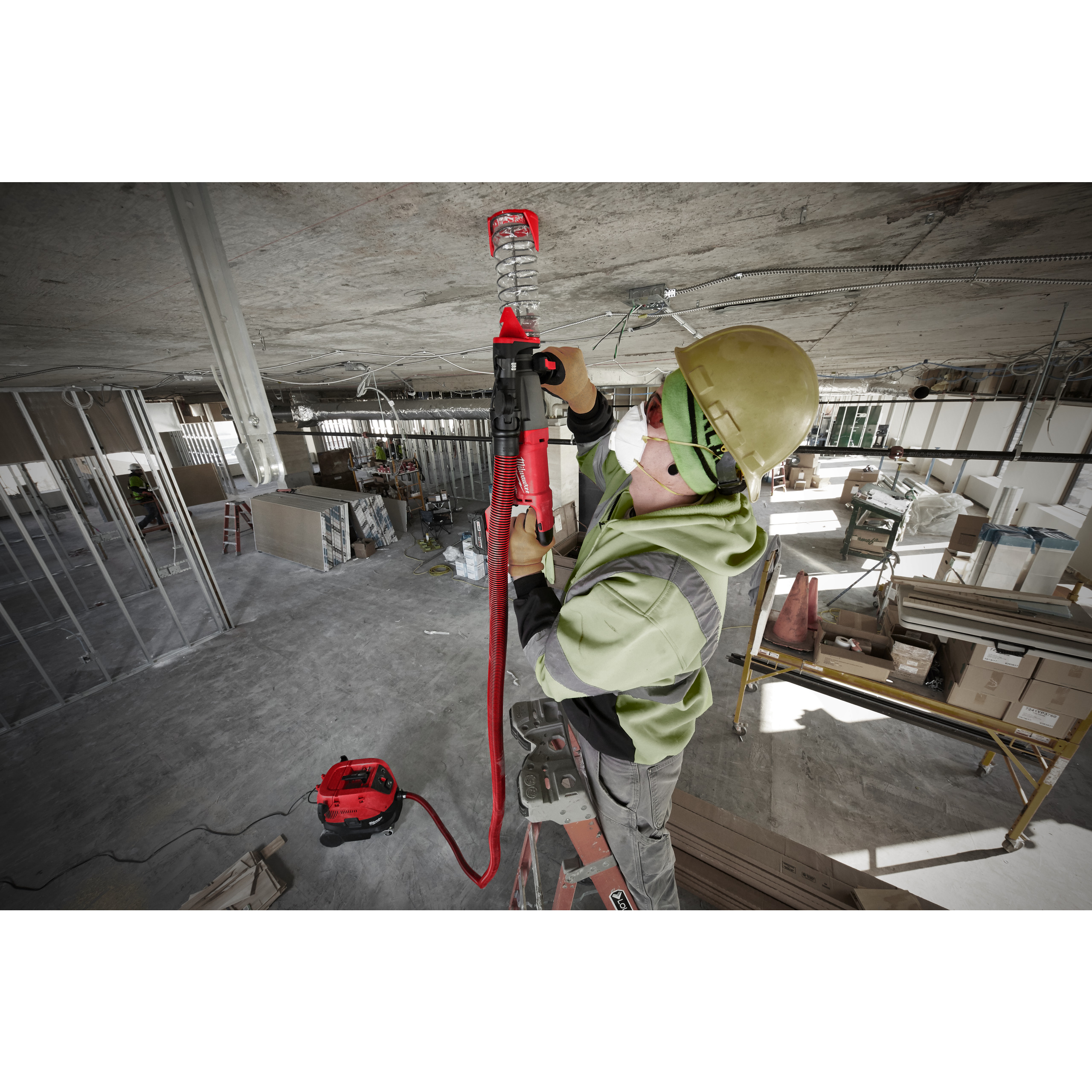 Milwaukee Staubabsaugung für Bohrer bis 215 mm Gesamtlänge SDS-Plus Universal-Staubabsaugung