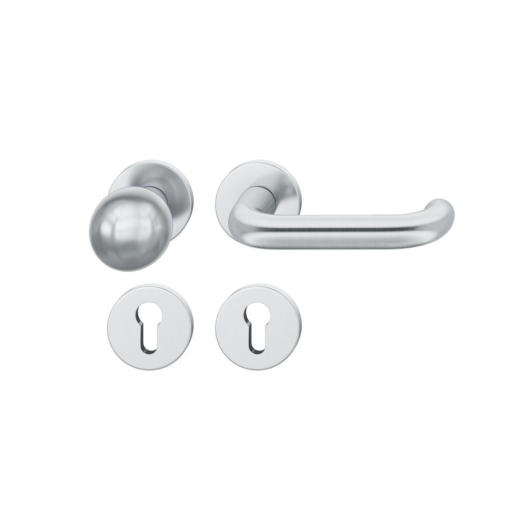 FSB Wechselgarnitur mit Rosetten 72 1146, AGL3, rund, VK 8,5 mm, Edelstahl