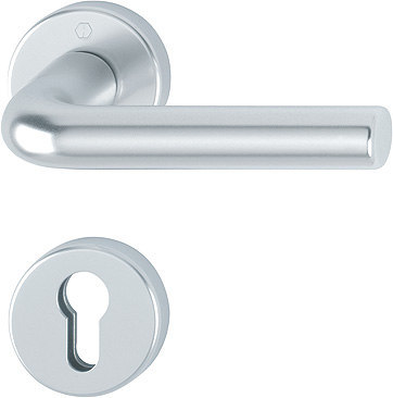 HOPPE Drücker-Halbgarnitur Bonn mit Rosetten 150/42/42S, Aluminium