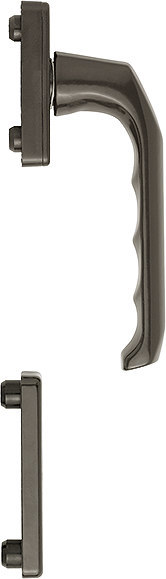 HOPPE Fenstertür-Halbgarnitur London 013/U34/51PNS, N 10, Profilzylinder gelocht