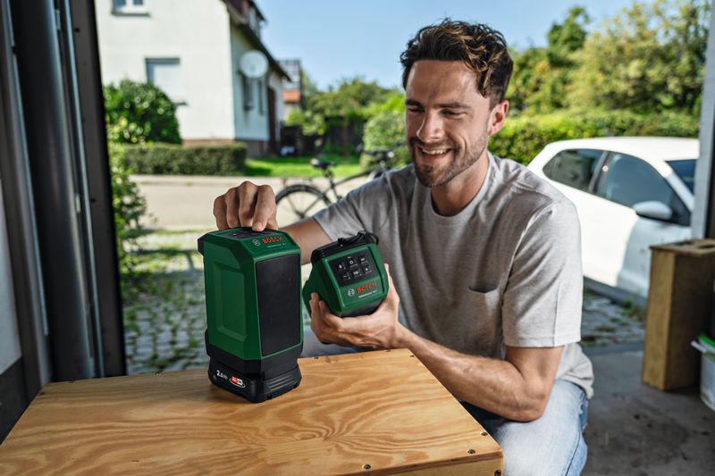 Anwendungsbild, Laserlevel, Bosch, Grün, Werkzeuge, Baubedarf