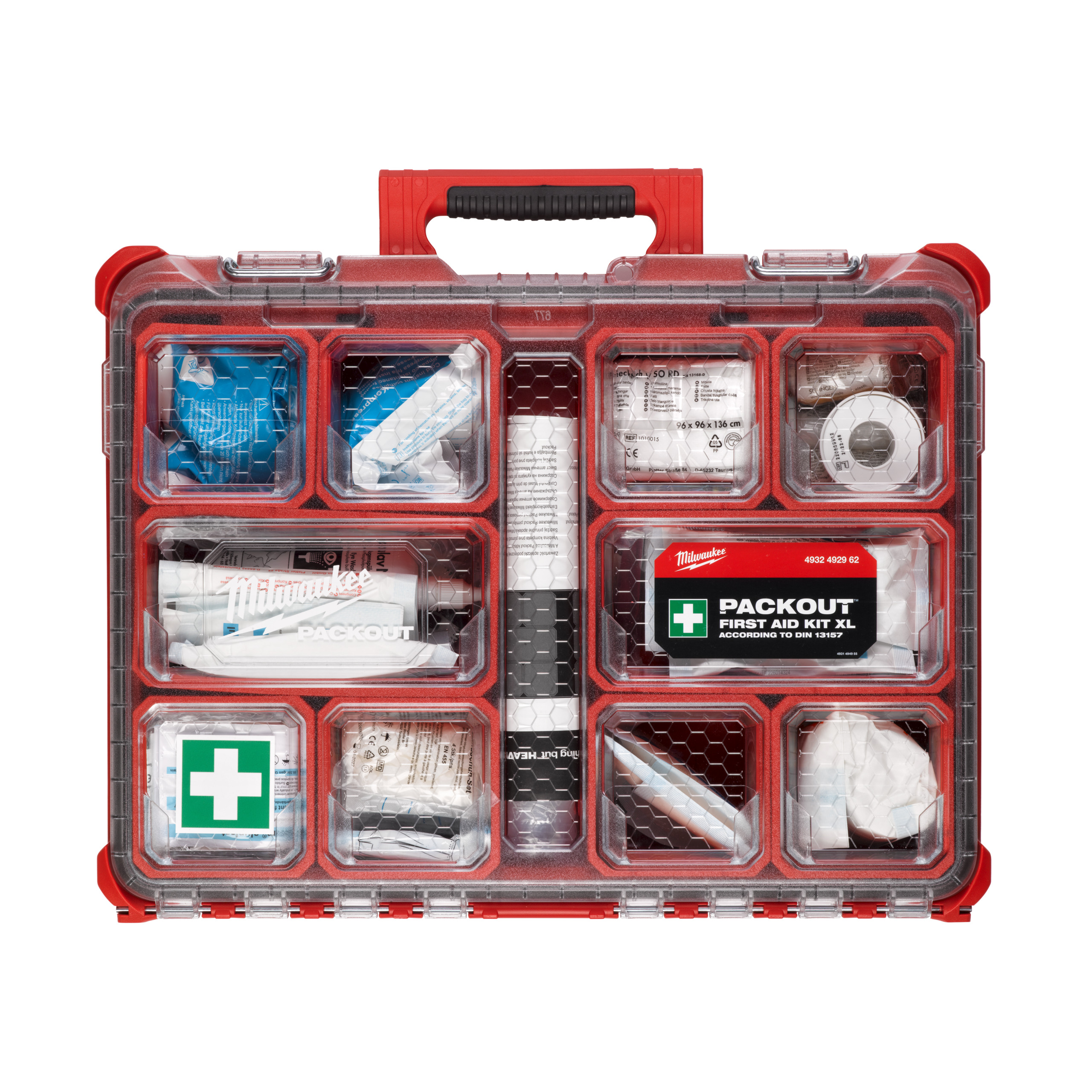 Milwaukee Erste-Hilfe-Kit XL DIN 13157 PACKOUT im Organiser