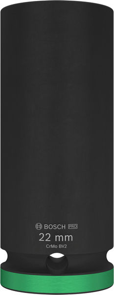 Bosch PRO Impact Socket, 1/2", 22 mm, tief