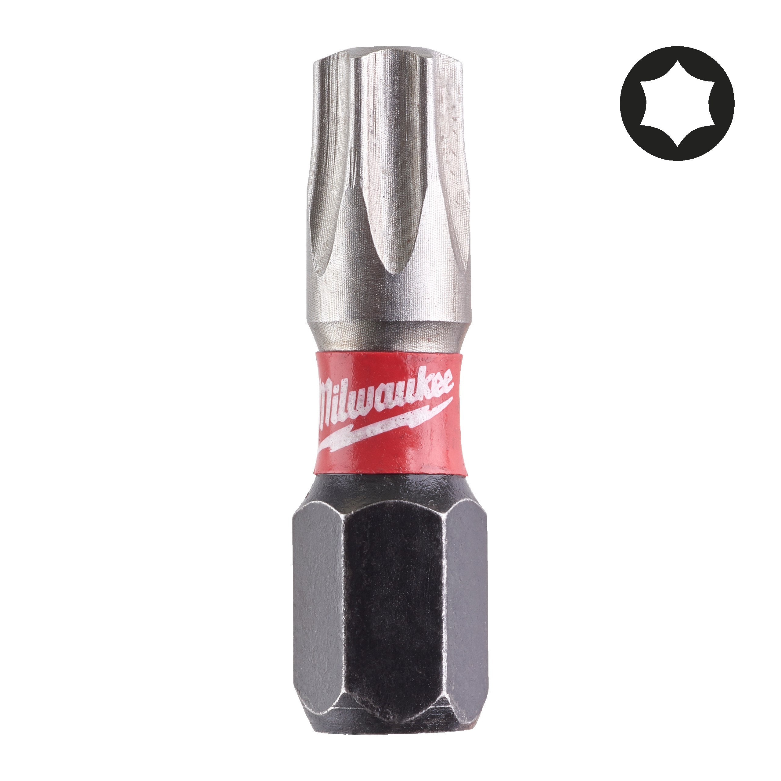 Milwaukee Schrauberbit Torx TX30 / 25 mm SHOCKWAVE (25er Pack)