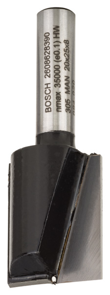 Bosch Nutfräser, 8 mm, D1 20 mm, L 24,6 mm, G 56 mm