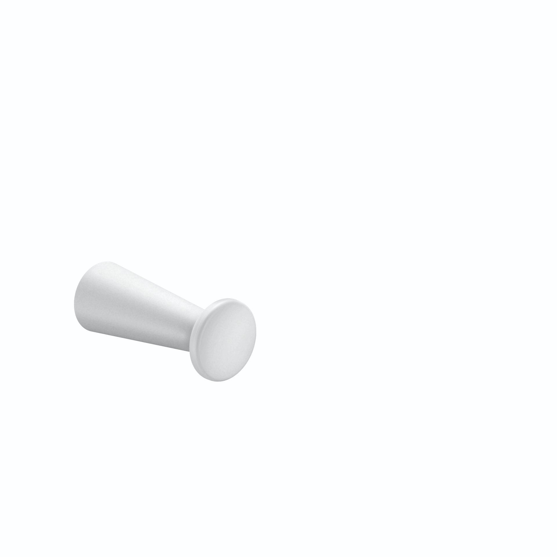 Pushpin, Nagel, Weiß, Metall, Flachkopf