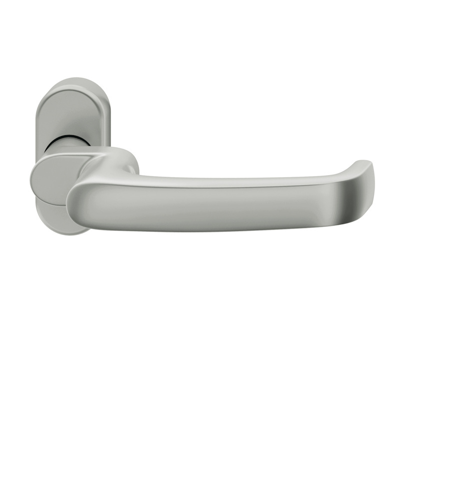 FSB FH-Drücker-Halbgarnitur ohne Schlüsselrosette 06 1045, oval, VK 9 mm, Aluminium