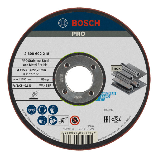 Bosch PRO Semi-Flexible Schleifscheibe, 125 x 3 x 22,23 mm