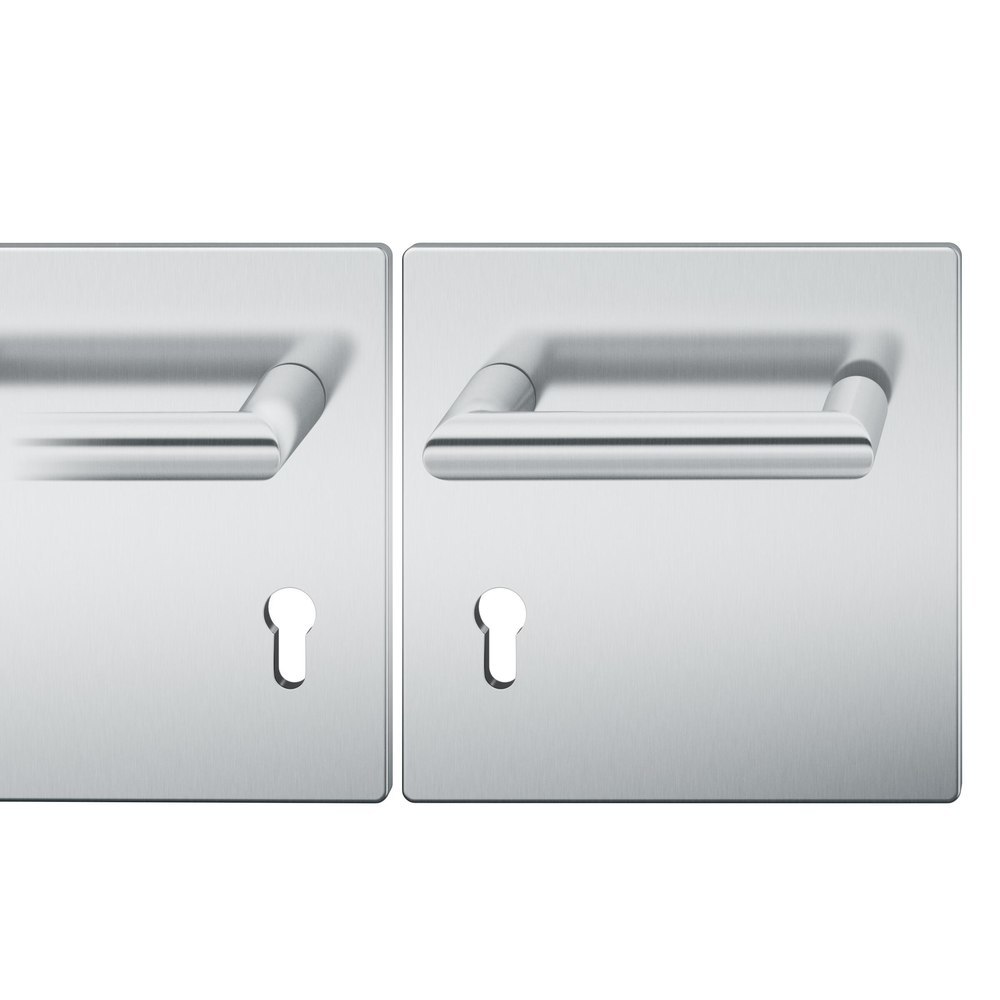 FSB FH Drückergarnitur mit Breitschild 79 1016, AGL3, Edelstahl