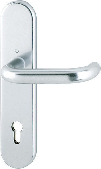 HOPPE Drücker-Halbgarnitur Paris mit Langschild 138F/3310, 10/92 mm, Aluminium