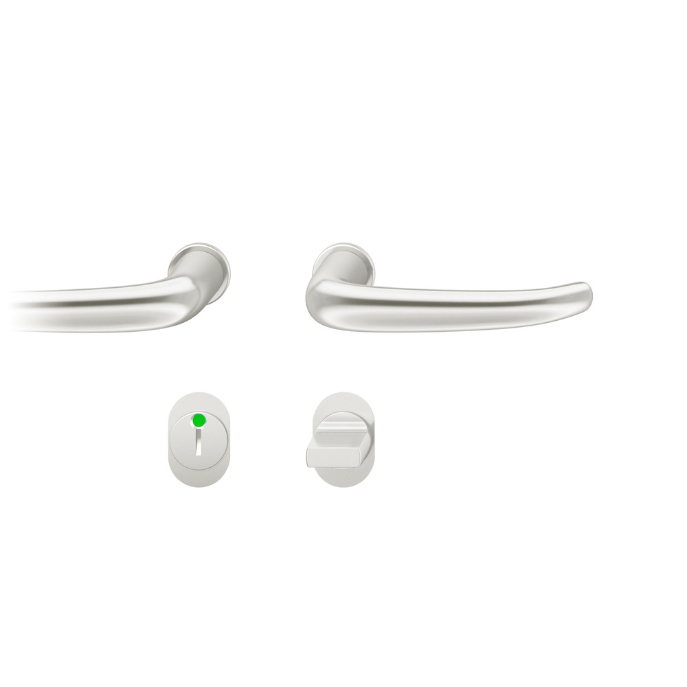 FSB Steckgriff-Drückergarnitur mit Rosetten 15 1023, rund, VK 8 mm, Aluminium