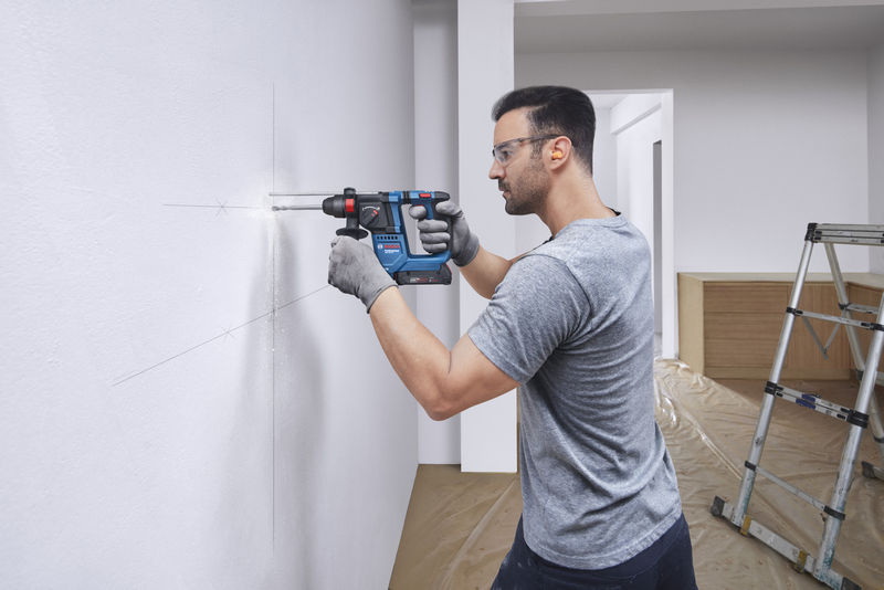 Elektrische Bohrmaschine, Werkzeug, Kleidung, Handschuh, Renovierungsarbeiten