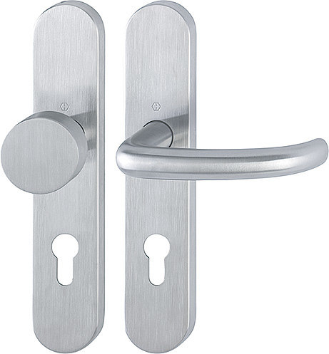 HOPPE Wechselgarnitur San Francisco mit Langschild E58/353H/1301, Edelstahl