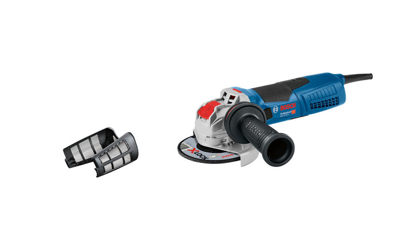 Bosch Winkelschleifer GWX 19-125 S, 1900-W, X-LOCK, mit Zusatzhandgriff, Schutzhaube
