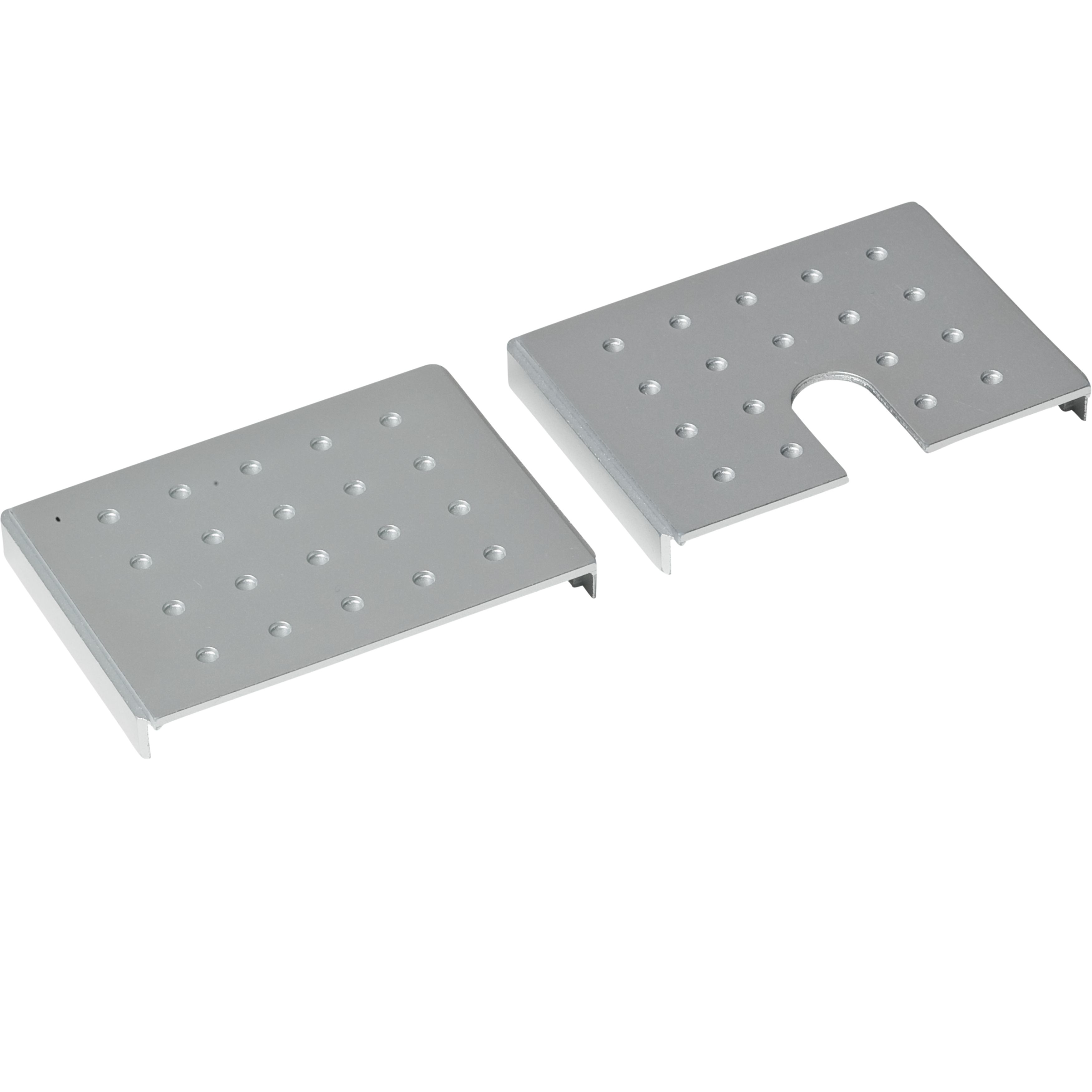 Stufenprofil, Stahlplatte, Metallhalterung, Rutschfest, Zweiteiliges Set