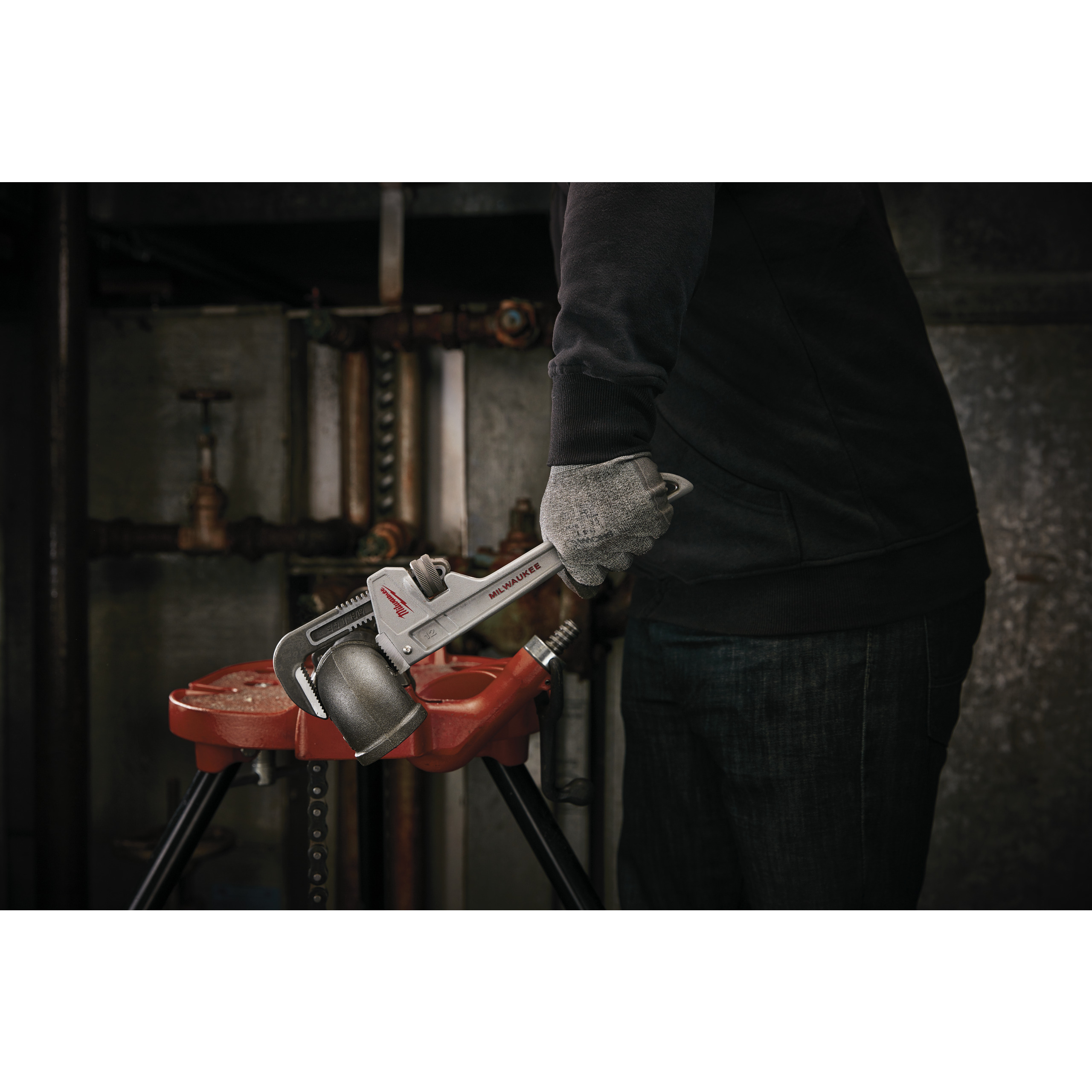 Milwaukee Rohrzange 300 mm Aluminium-Rohrzange