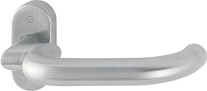 HOPPE Drücker-Halbgarnitur ohne Schlüsselrosette Paris E138GF2/55, ohne Stütznocken, Edelstahl