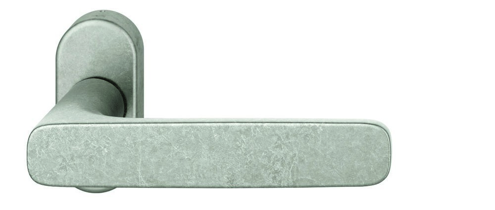 FSB Halbgarnitur 09 1289, ohne Schlüsselrosette, oval, Vierkant 8mm ohne Stütznocken, silber eloxiert