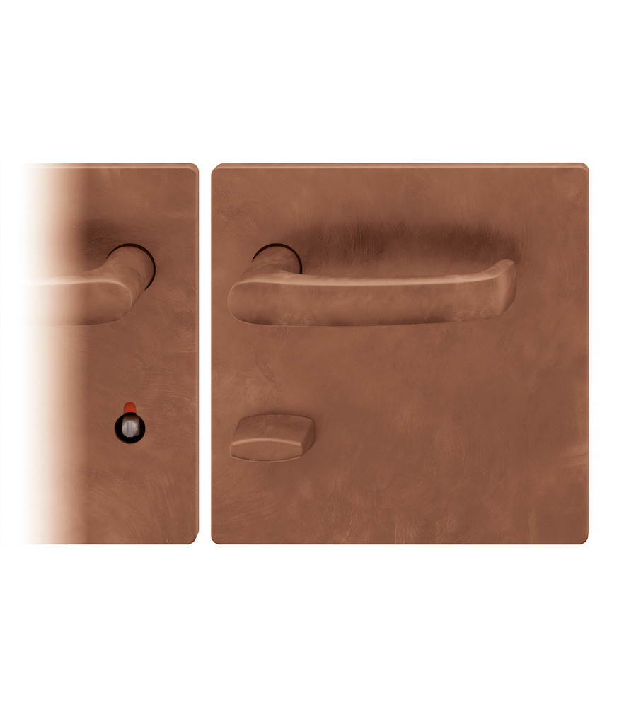 FSB Drückergarnitur mit Breitschild 72 1045, AGL3, Bronze