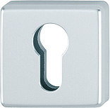 HOPPE Schlüsselrosette 52S,eckig,PZ, 9mm