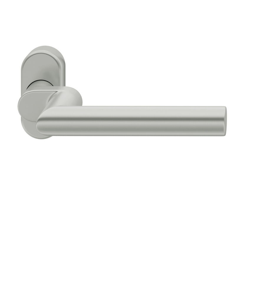 FSB Drücker-Halbgarnitur ohne Schlüsselrosette 06 1076, oval, VK 8, Aluminium