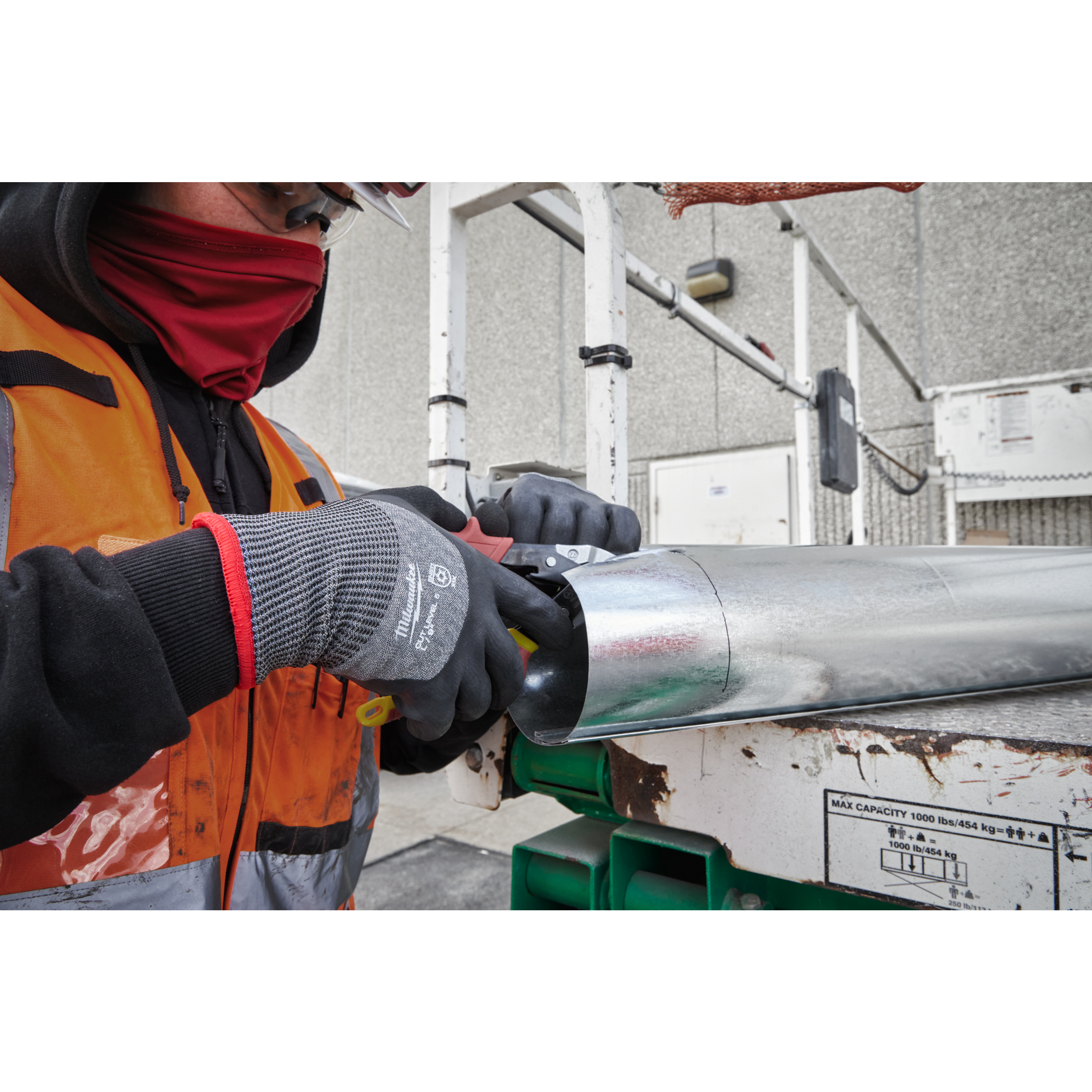 Milwaukee Schnittschutzhandschuhe Größe 9 (L) Hi-Vis Klasse 5/E