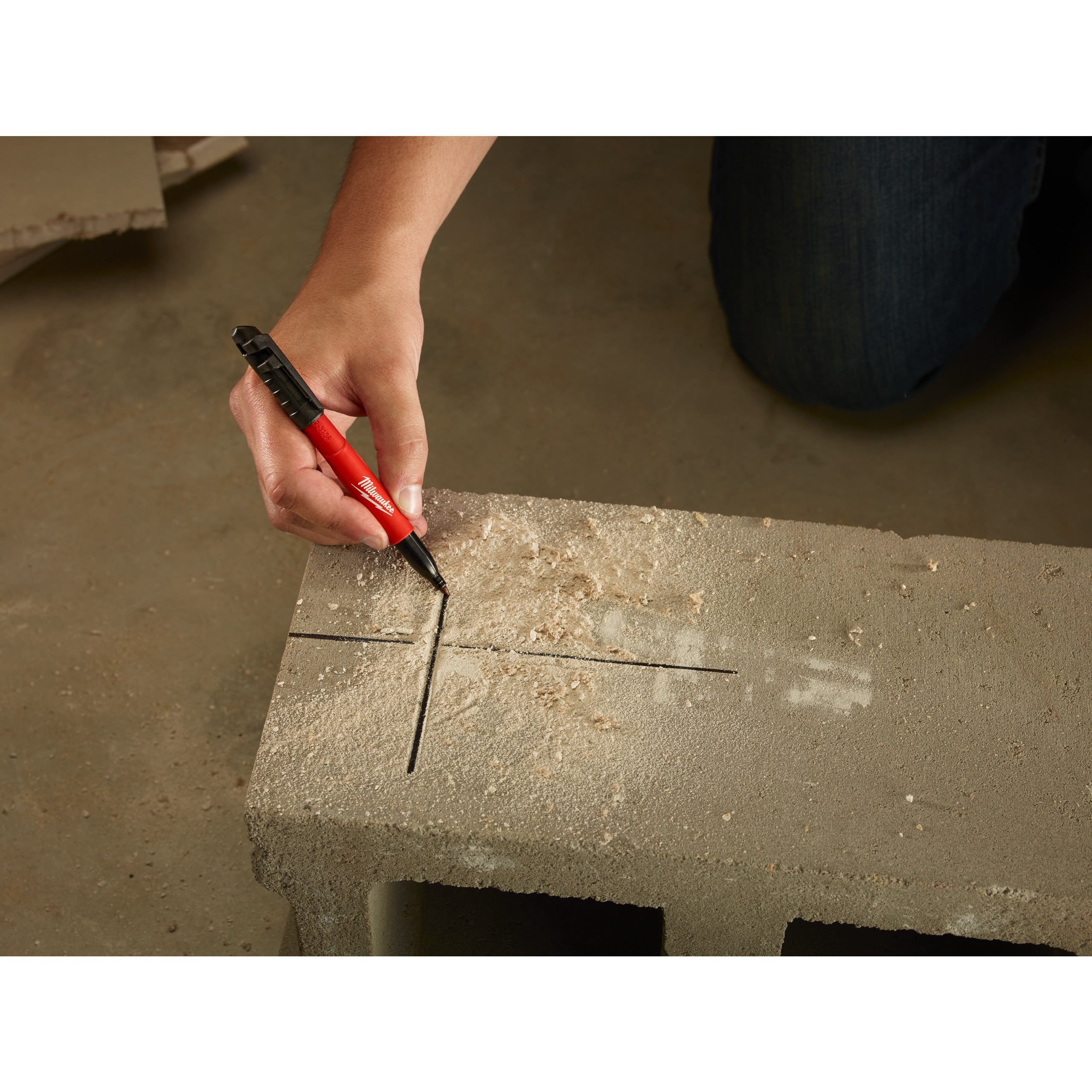 Milwaukee Permanentmarker schwarz INKZALL Feine Marker