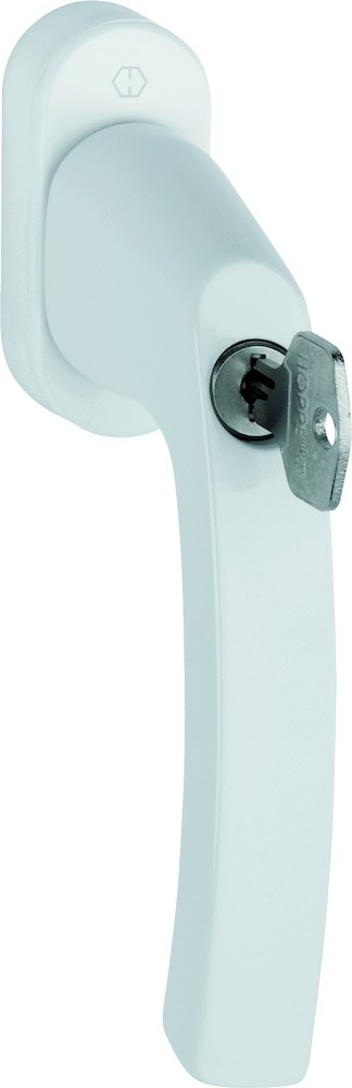 HOPPE Fenstergriff Liège 0540S/U26 100NM, abschließbar, oval