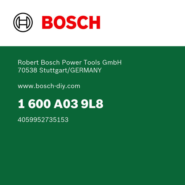 Digitale GPSR-Kennzeichnung, bosch, werkzeug, elektrisch, grünes panel, werkzeugkabine