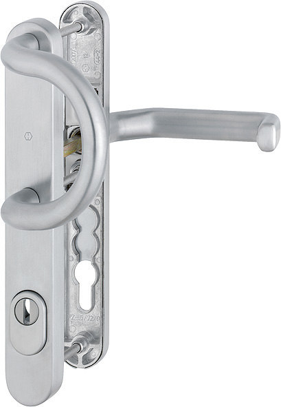 HOPPE Schutz-Wechselgarnitur Liverpool mit Schmalschild E538G/3359ZA/3357N/1313G, Edelstahl