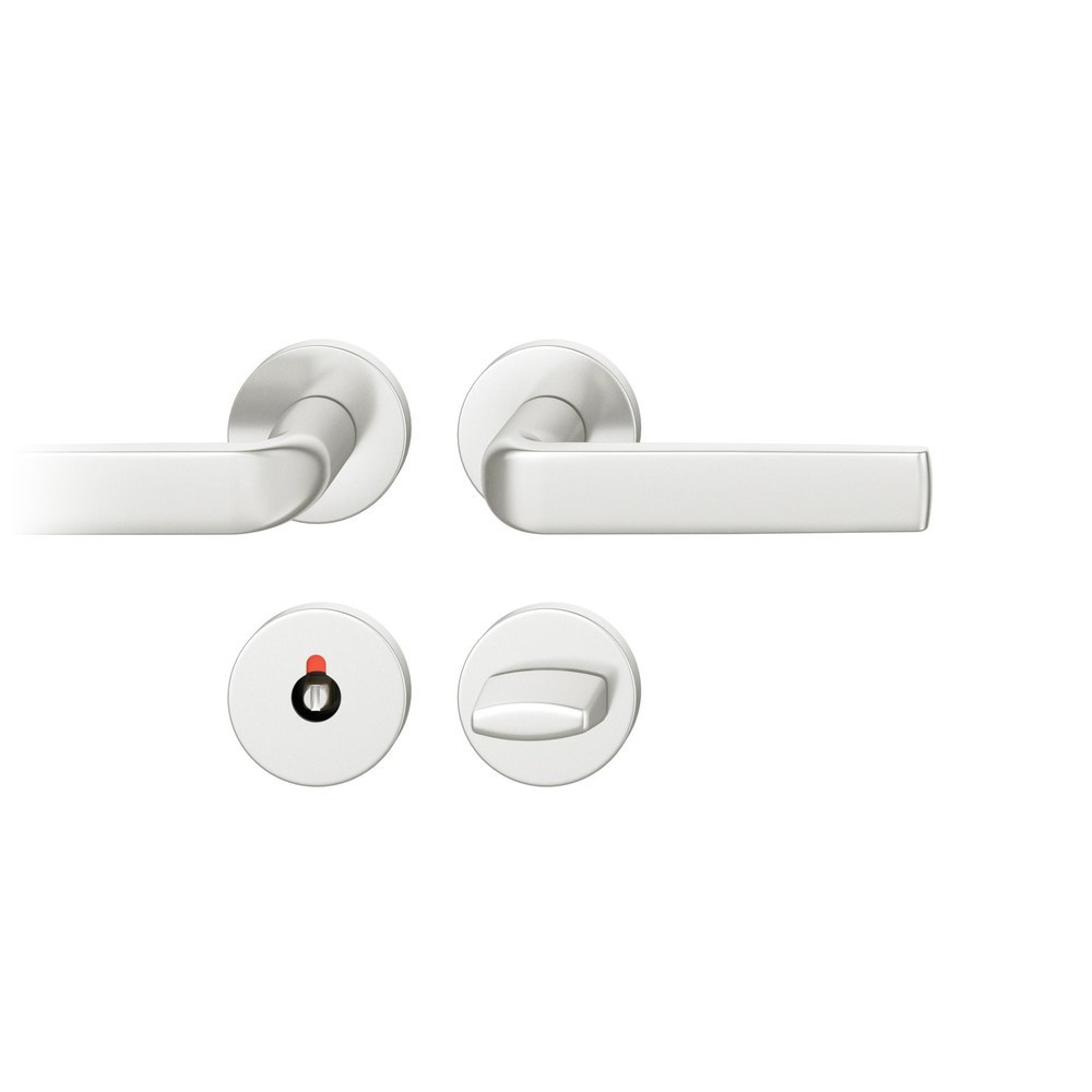 FSB Drückergarnitur mit Rosetten 72 1267, rund, mit Nocken, VK 8, AGL3, Aluminium