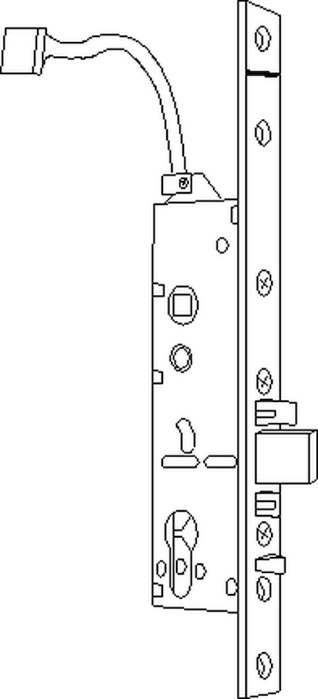 Türschloss, Sicherheits-Schloss, Türbolzen, Schlossmechanismus, Riegel