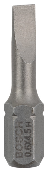 Bosch Schrauberbit Extra-Hart S 0,6 x 4,5, 25 mm, 3er-Pack