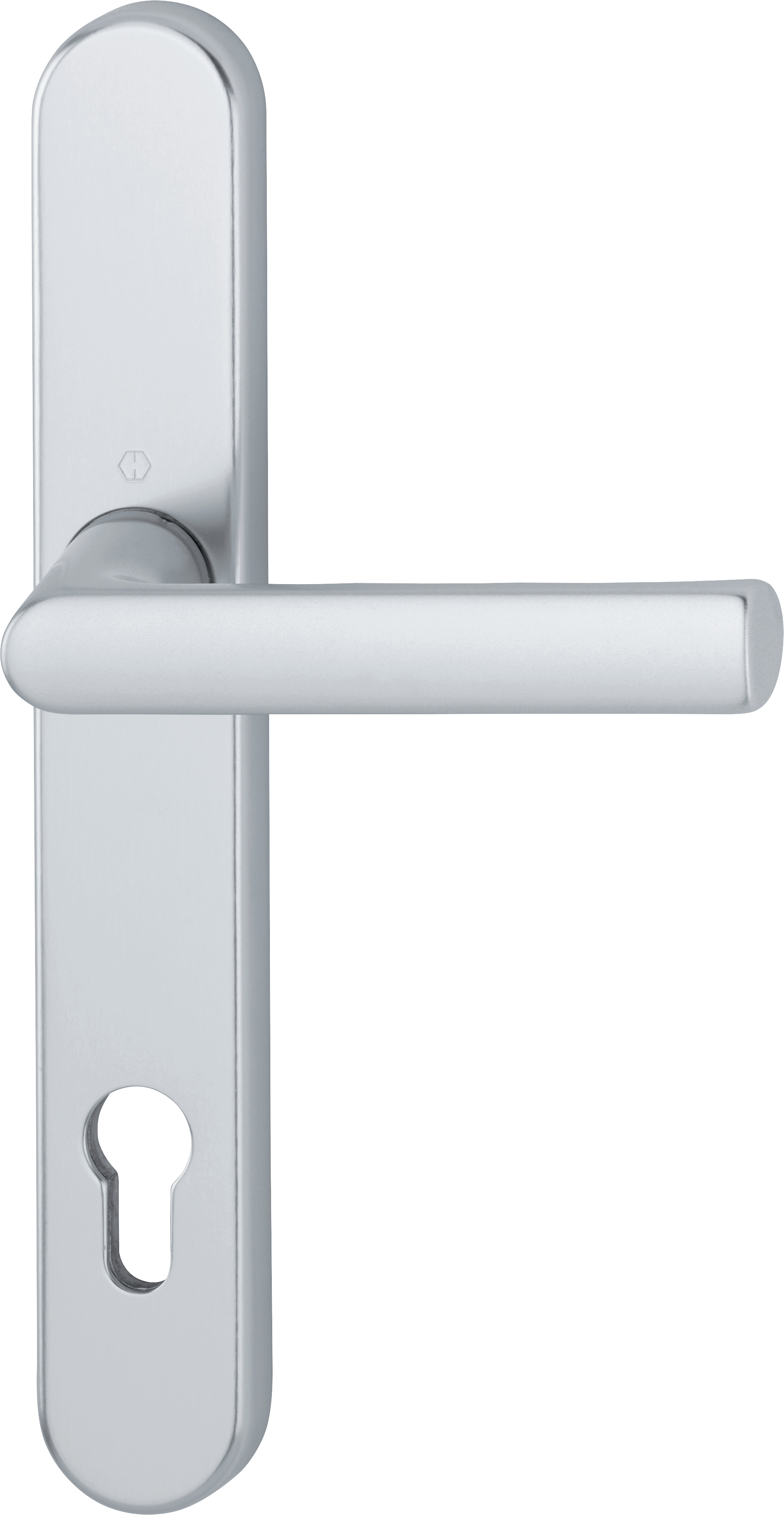 HOPPE Drücker-Halbgarnitur Hamburg mit Schmalschild 1700FA/3357N, Aluminium