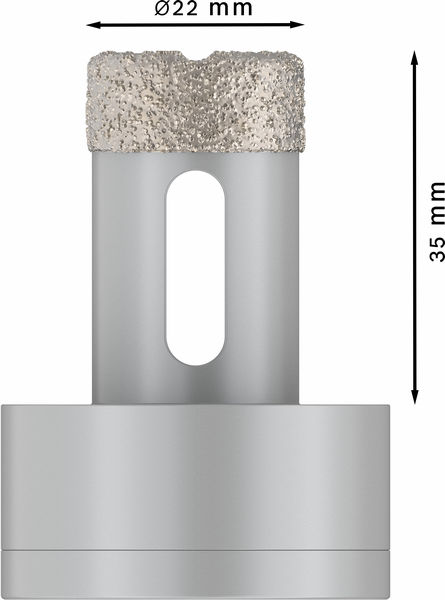 Bosch PRO Core Cutter dry X-Lock, 22 x 35 mm