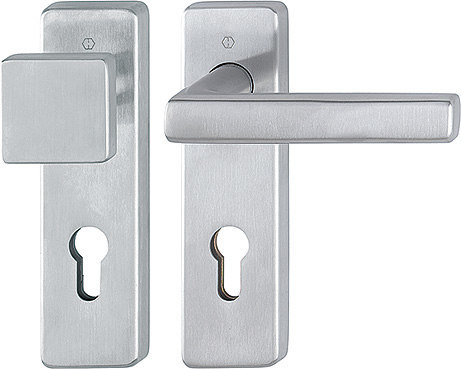 HOPPE Wechselgarnitur Dallas mit Kurzschild E43L/202KH/1643, Edelstahl