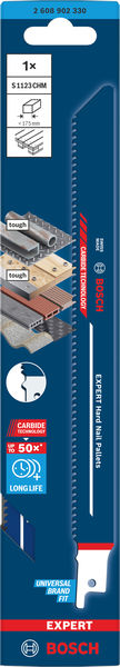 Produktbild Verpackung, Bohrschraube, Sägekette, Bosch, Schraubendreher, Werkzeug